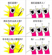 A:我们是谁？Q:我们是九五至尊VI人！我们在开年中会！